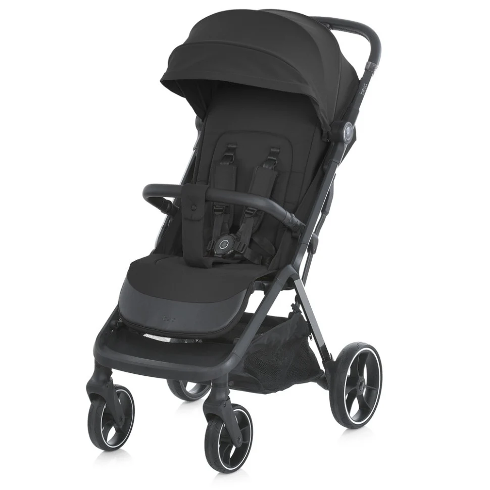 Прогулянкова коляска BEYA ME 1127-B 84x54,5x104 см алюміній чорна