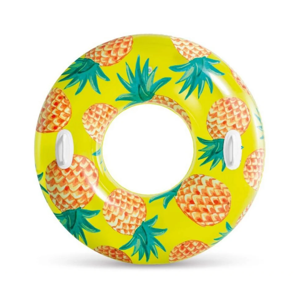Надувний круг TROPICAL 56261 107 см ПВХ з ручками Ананас