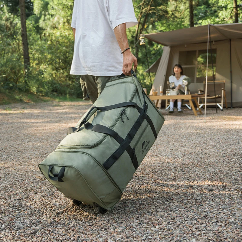 Сумка-баул Naturehike NH21LX003 88 л поліестер 72х35х35 см зелена