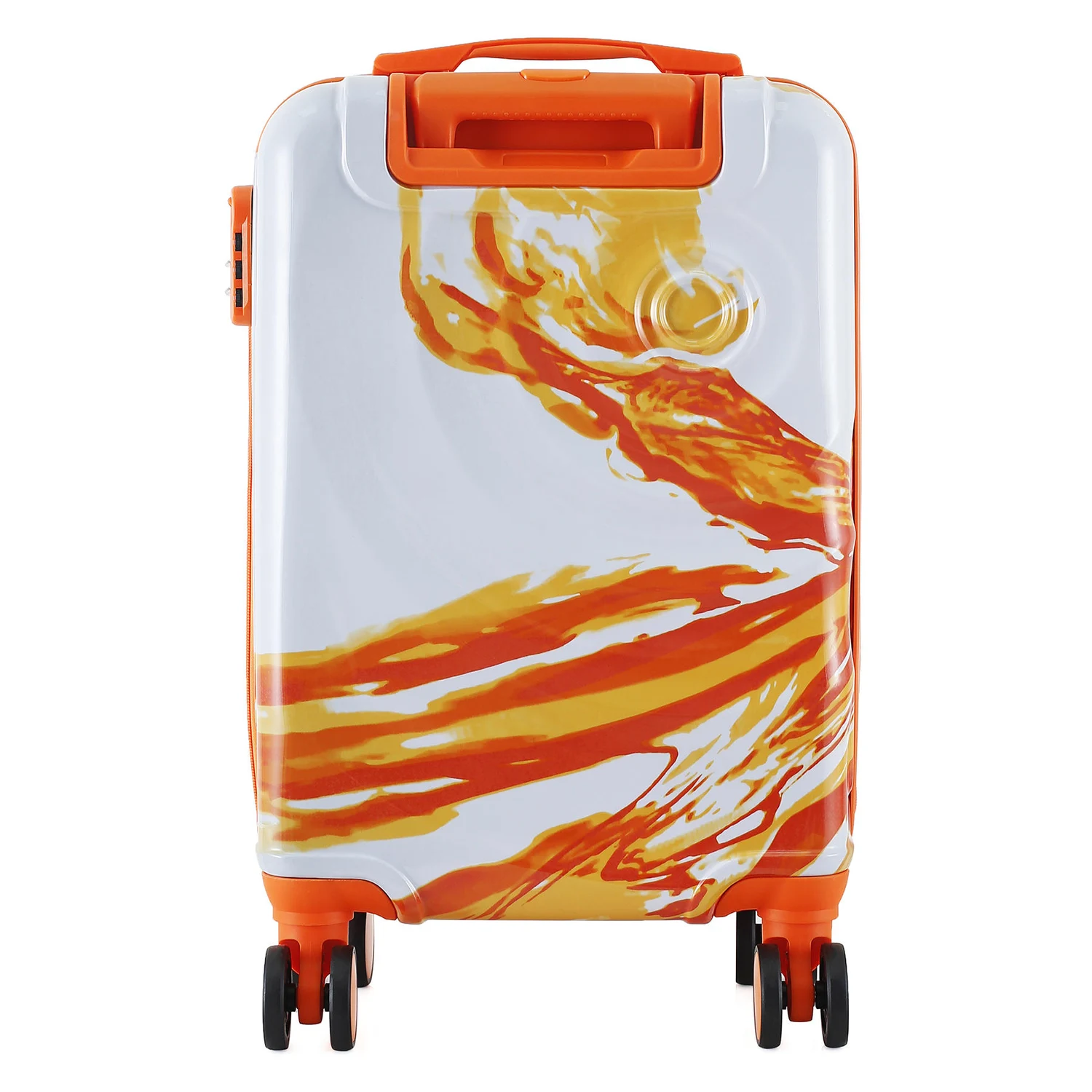Чемодан Semi Line T5655-1 20" 44 л Polycarbonate/ABS-Plastic White/Orange Print