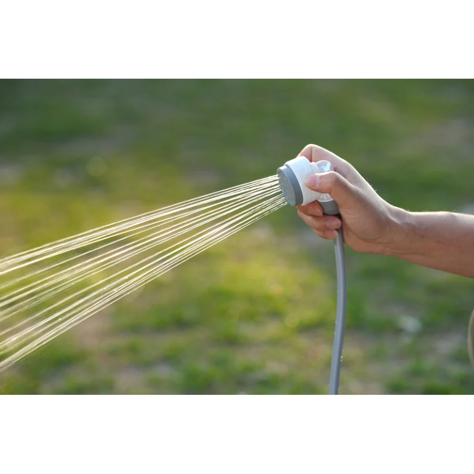 Портативний душ Flextail Tiny Shower з насосом на акумуляторі 2,2 м пластик білий