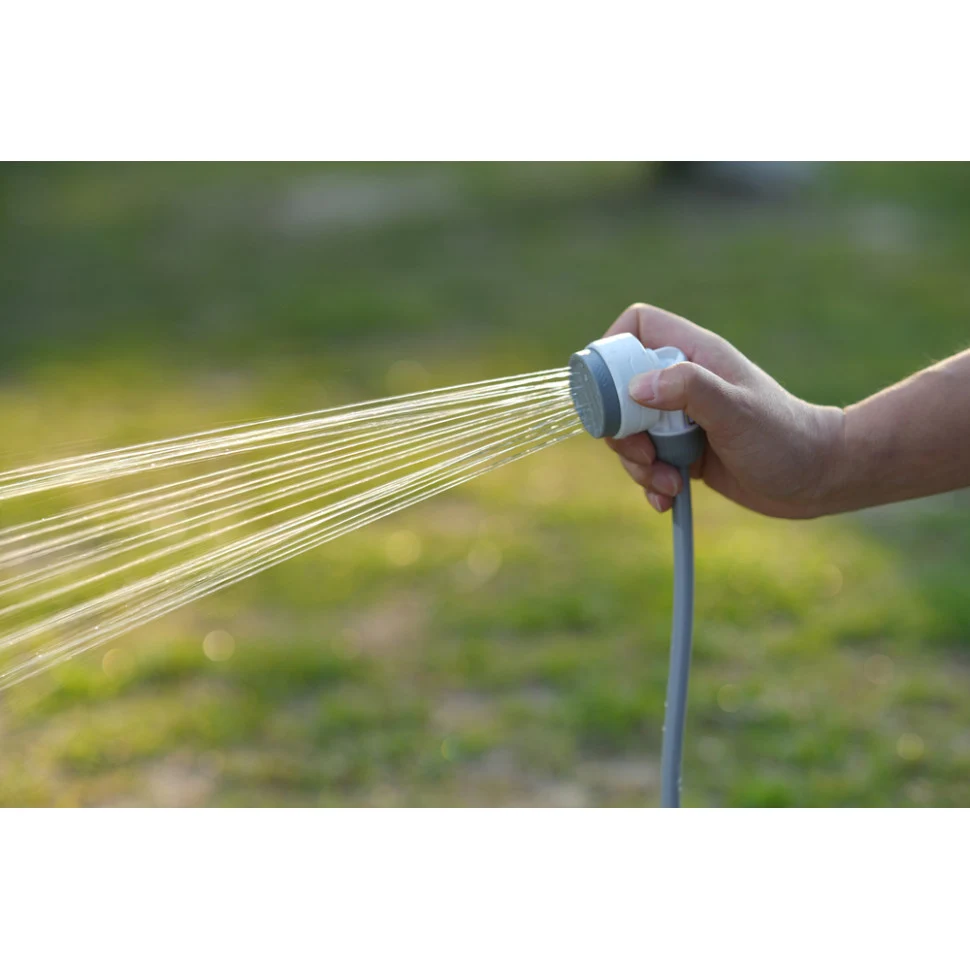 Портативний душ Flextail Tiny Shower з насосом на акумуляторі 2,2 м пластик білий