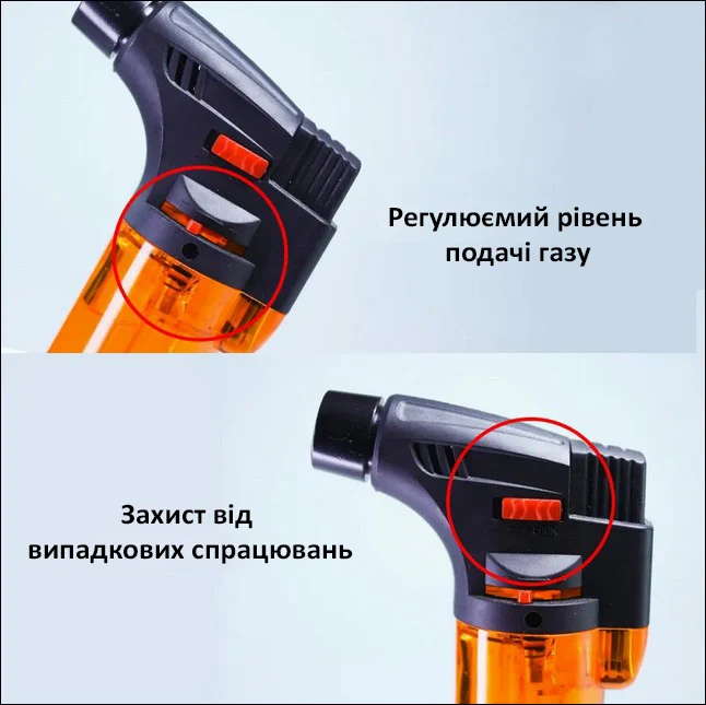 Запальничка GRILLI 777823 потужне полум'я пластик 12x7x3,5 см