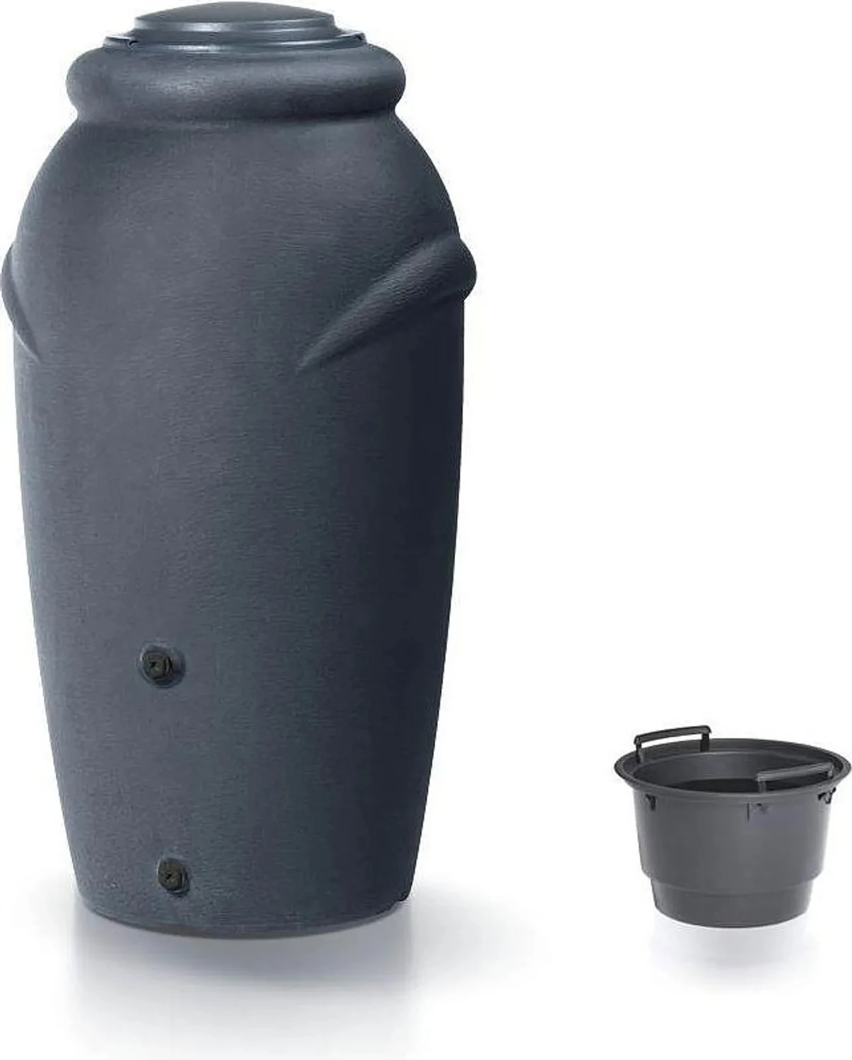 Резервуар для дощової води 210 л HDPE пластик антрацитовий 560x596x1130 мм