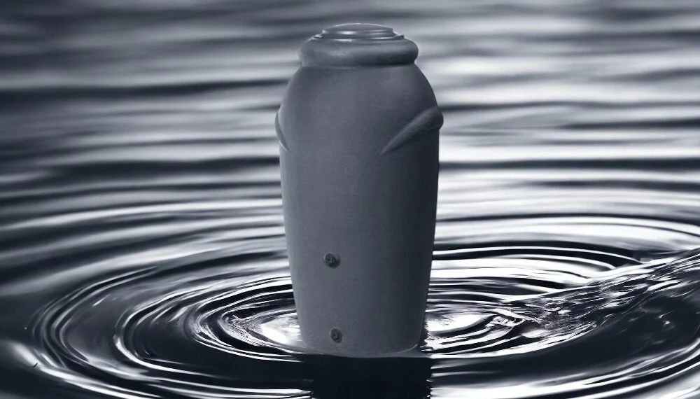 Резервуар для дощової води 210 л HDPE пластик антрацитовий 560x596x1130 мм