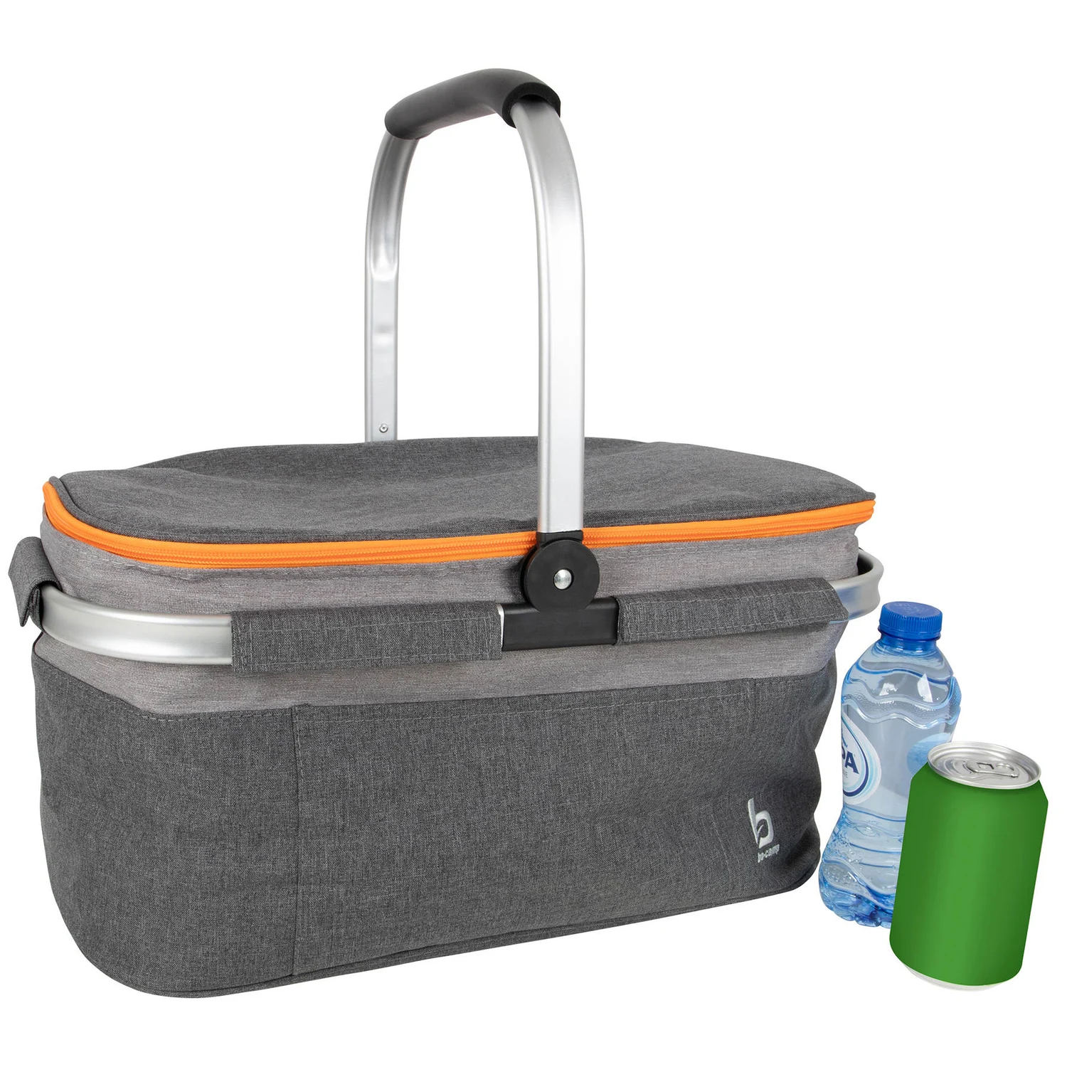Термосумка Bo-Camp Cooler Basket 26 л Поліестер Oxford 600D Сіра 470х290х240 мм