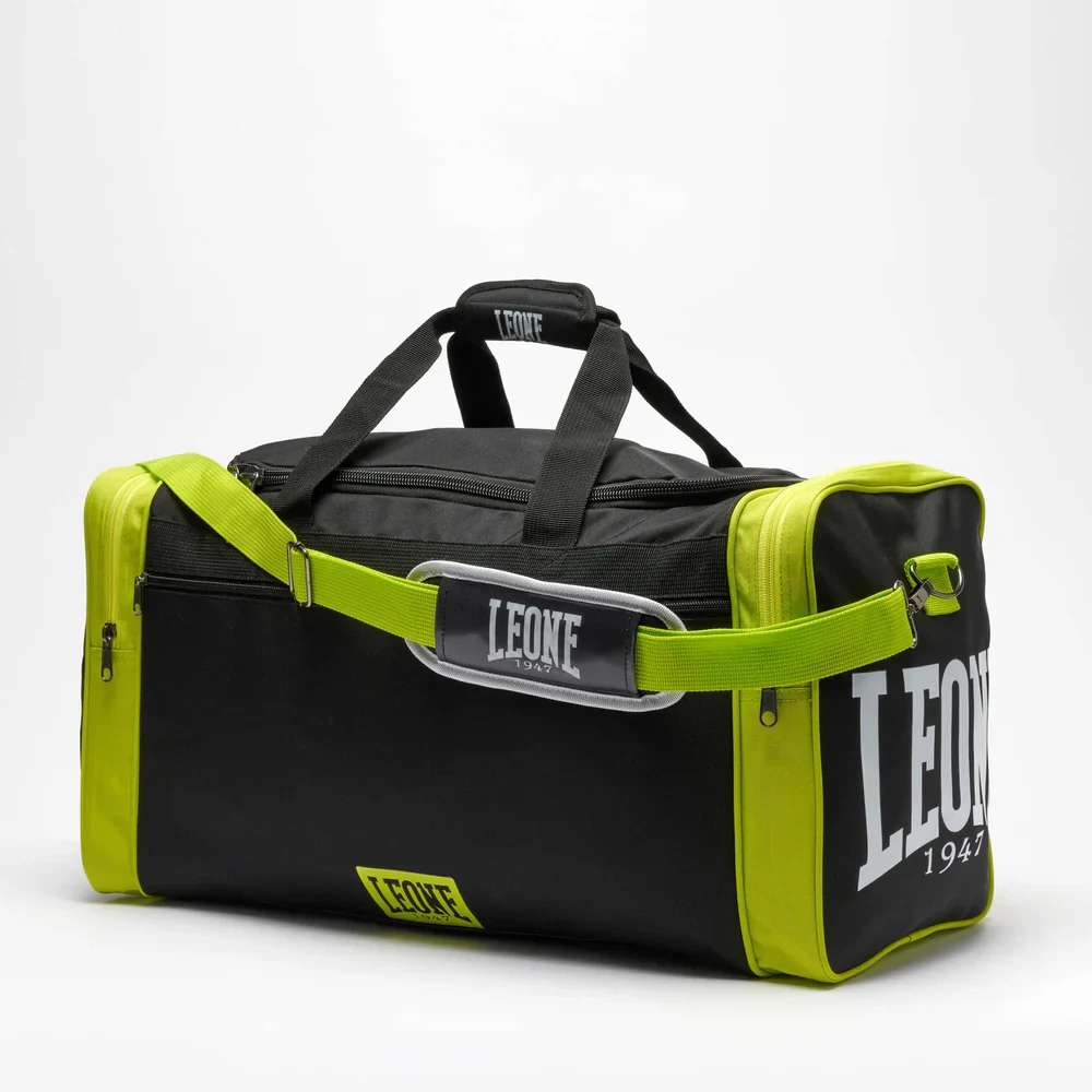 Спортивна сумка LEONE AC956 Color Block 45л поліестер чорна 60x32 см