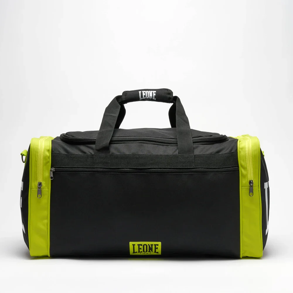 Спортивна сумка LEONE AC956 Color Block 45л поліестер чорна 60x32 см