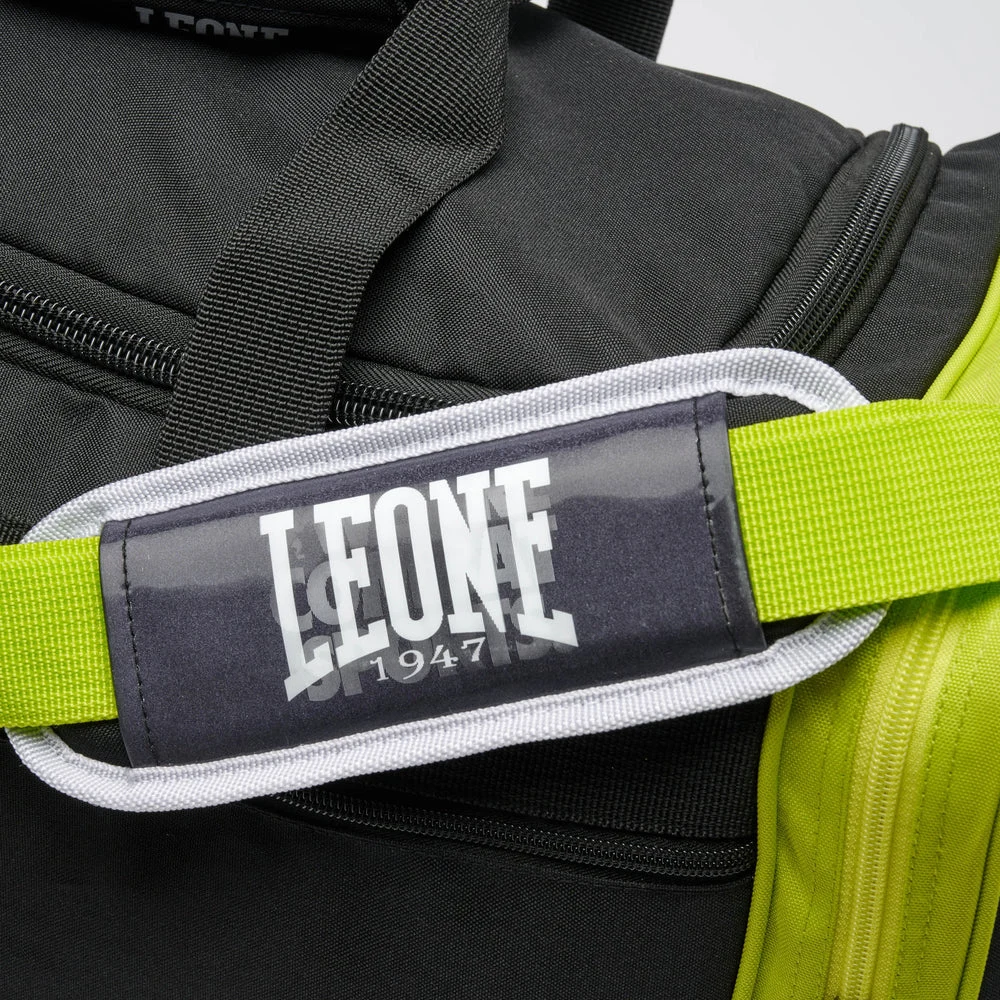 Спортивна сумка LEONE AC956 Color Block 45л поліестер чорна 60x32 см