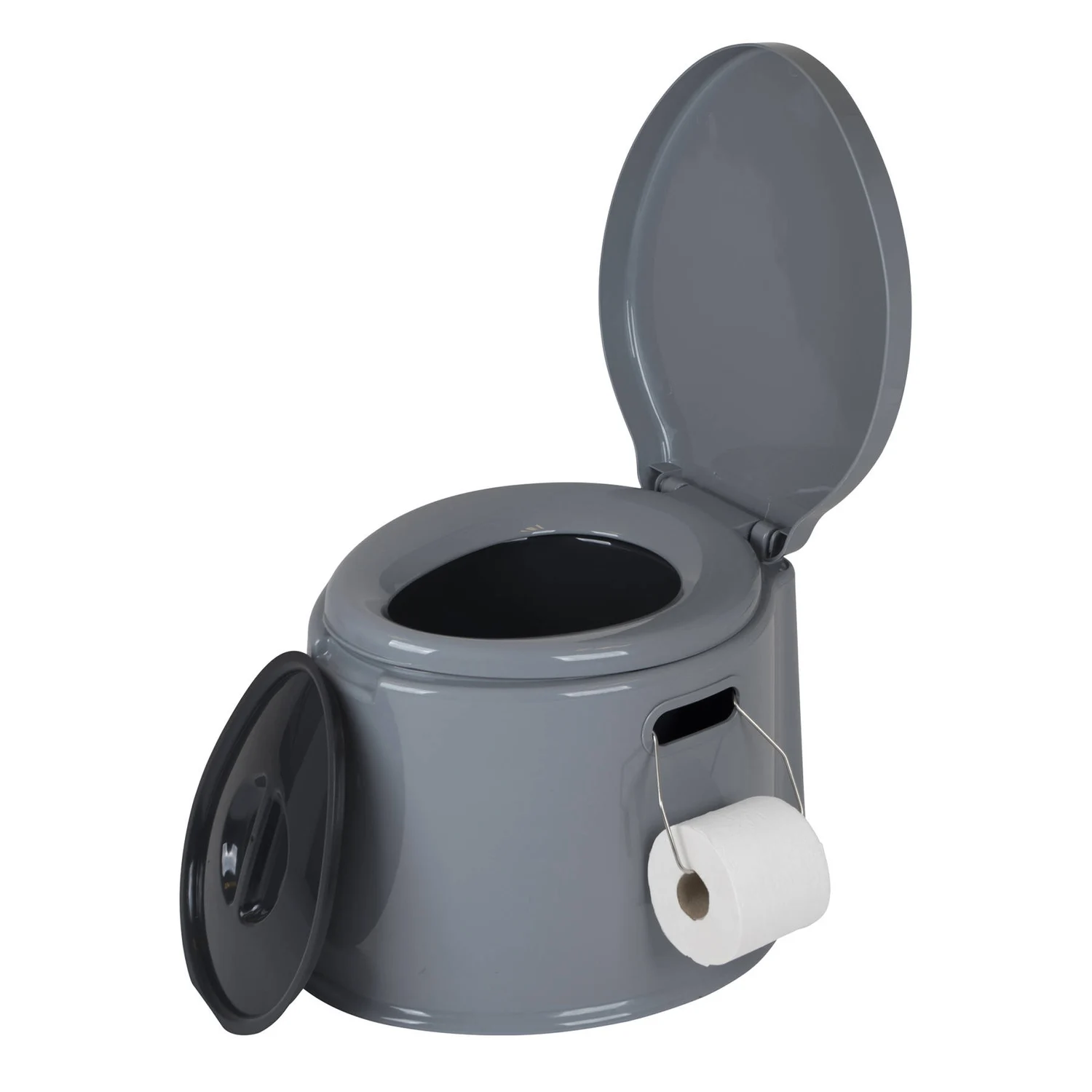 Біотуалет Bo-Camp Portable Toilet 7 л поліетилен 50х43х35 см сірий
