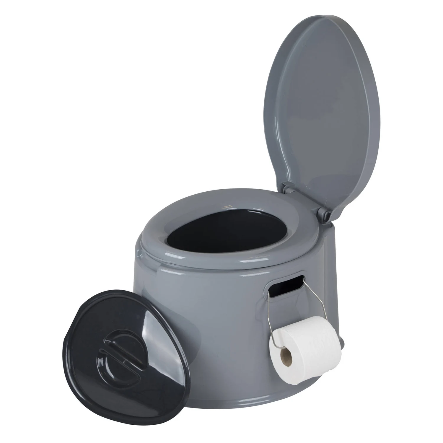 Біотуалет Bo-Camp Portable Toilet 7 л поліетилен 50х43х35 см сірий