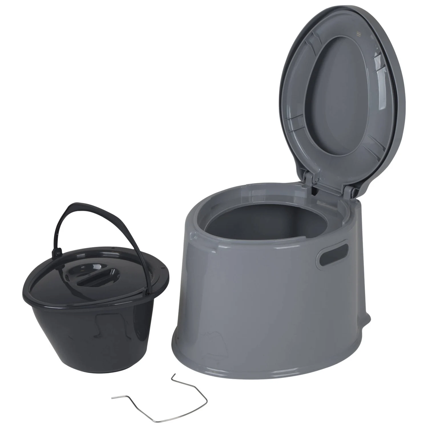 Біотуалет Bo-Camp Portable Toilet 7 л поліетилен 50х43х35 см сірий