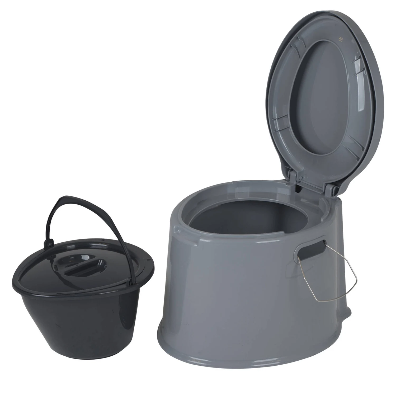 Біотуалет Bo-Camp Portable Toilet 7 л поліетилен 50х43х35 см сірий