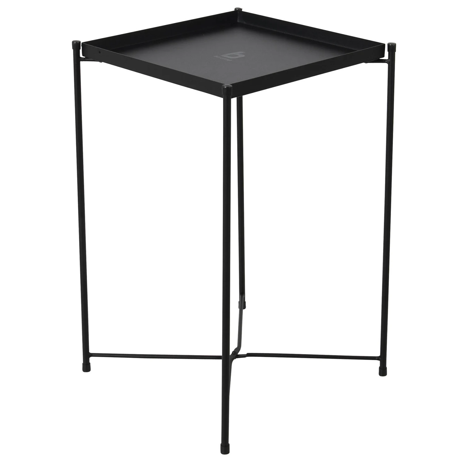 Складний столик Bo-Camp Bedford 30x30 см сталь чорний максимальне навантаження 15 кг