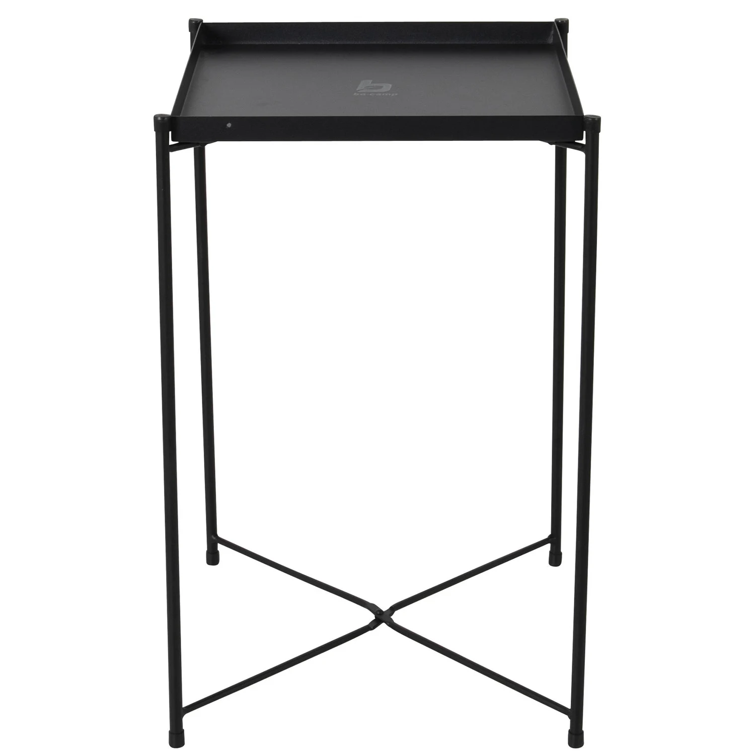 Складний столик Bo-Camp Bedford 30x30 см сталь чорний максимальне навантаження 15 кг
