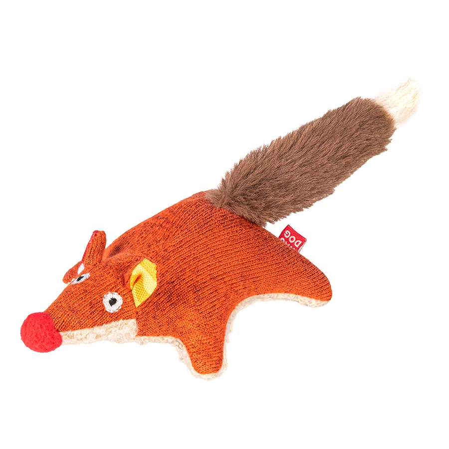 Іграшка для собак WAUDOG Fun Plush Лисиця трикотаж 4х14 см помаранчевий