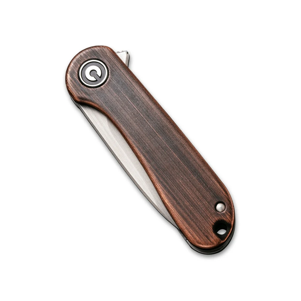 Складаний ніж Civivi Mini Elementum Flipper 46,5 мм 14C28N мідь коричневий