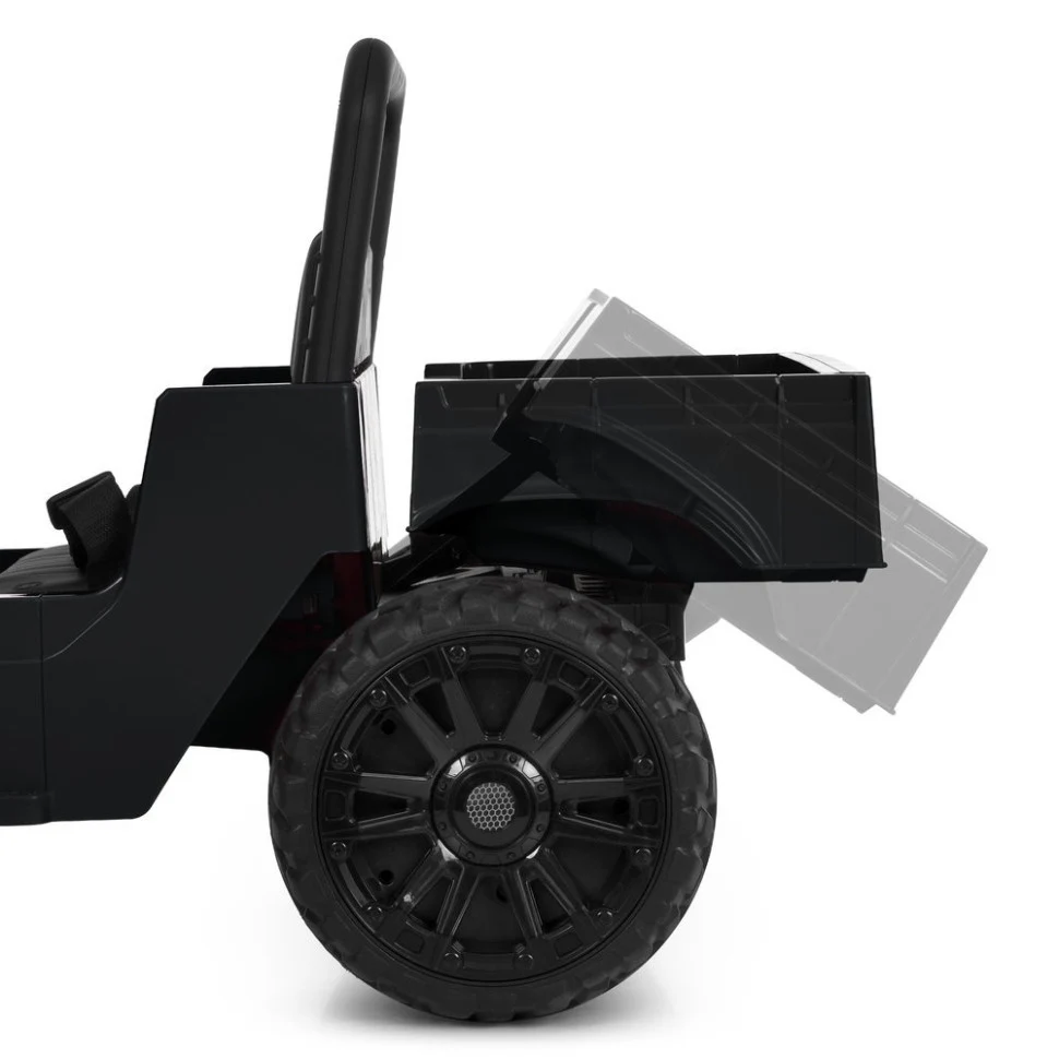 Детский электромобиль Джип M 6308EBLR-2 113x63x57 см екокожа до 50 кг черный