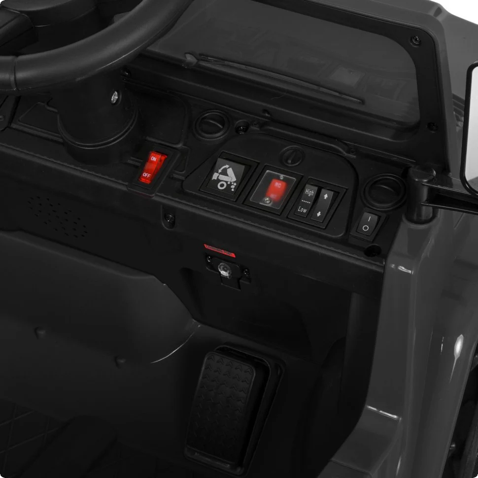 Детский электромобиль Джип M 6308EBLR-2 113x63x57 см екокожа до 50 кг черный