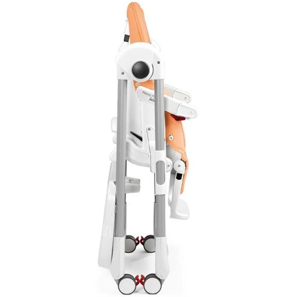 Стільчик для годування Peg-Perego Prima Pappa Follow Me 75,5х55,5х104,5 см метал, пластик, екошкіра персиковий