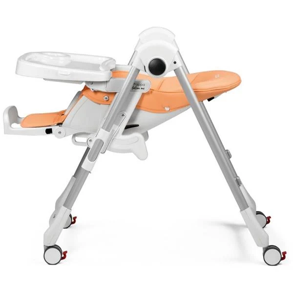 Стільчик для годування Peg-Perego Prima Pappa Follow Me 75,5х55,5х104,5 см метал, пластик, екошкіра персиковий