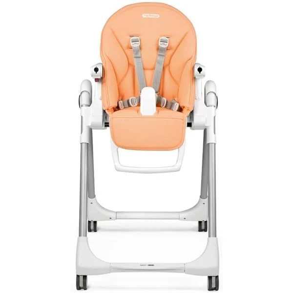 Стільчик для годування Peg-Perego Prima Pappa Follow Me 75,5х55,5х104,5 см метал, пластик, екошкіра персиковий