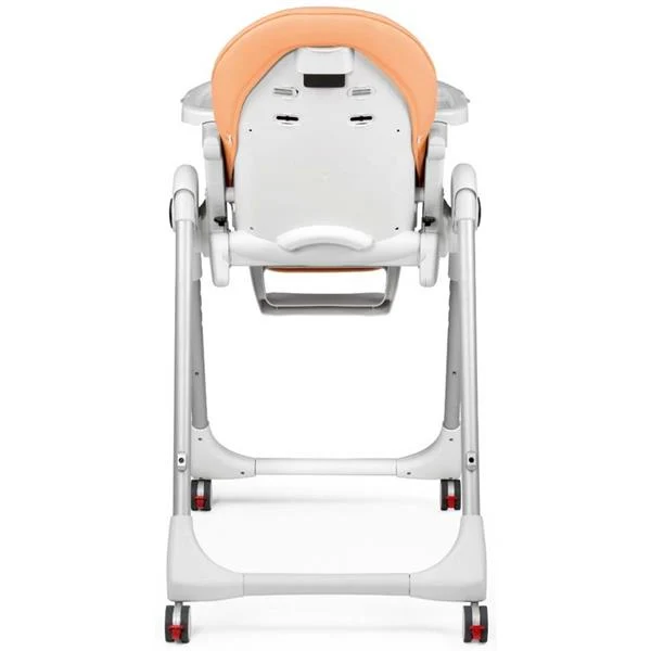 Стільчик для годування Peg-Perego Prima Pappa Follow Me 75,5х55,5х104,5 см метал, пластик, екошкіра персиковий