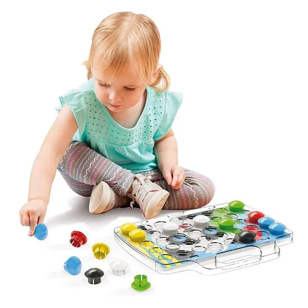 Дитяча мозаїка Quercetti Pixel Junior 40 елементів 30 мм різнобарвна з дошкою 40х30 см