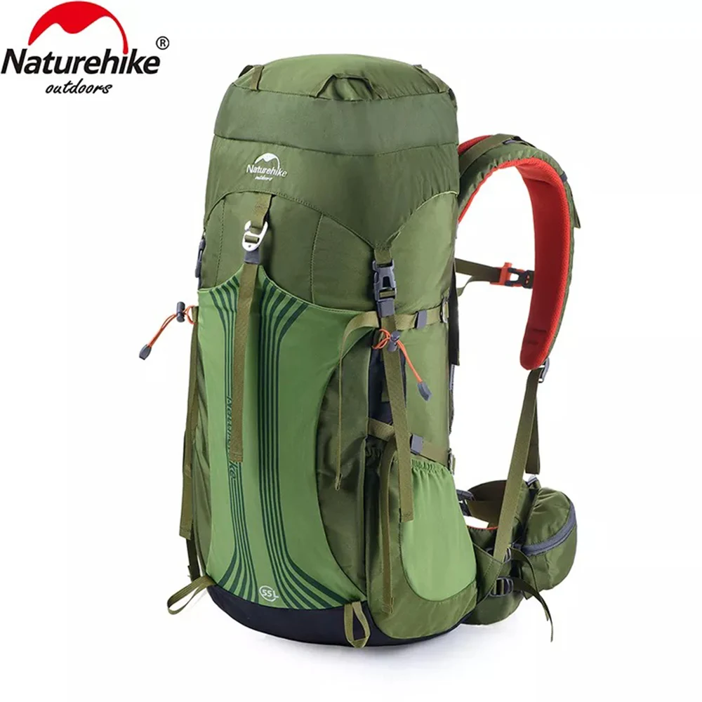 Рюкзак туристичний Naturehike NH16Y020-Q 55 л 100% нейлон 76x32x23 см зелений