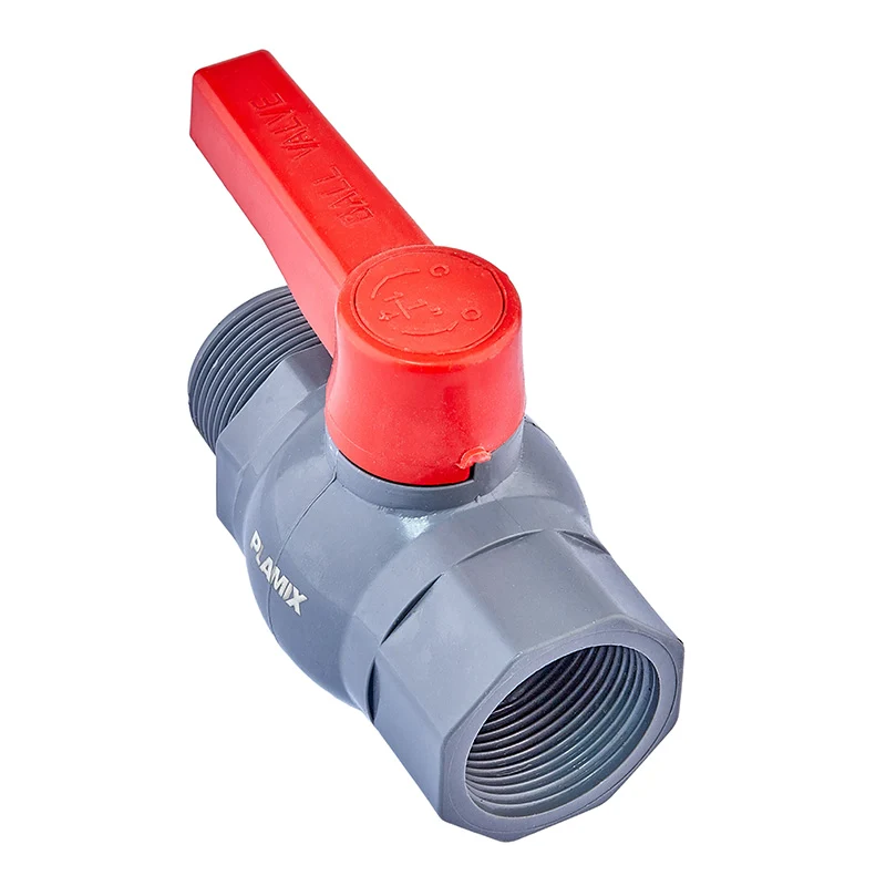 Кран кульовий 1/4" FM PVC Plamix PVM-1 для водопроводу
