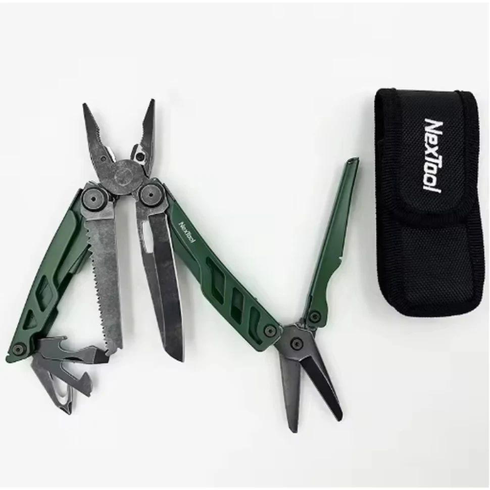 Мультитул NexTool Flagship Pro 16 функцій нержавіюча сталь 110х40х21 мм зелений