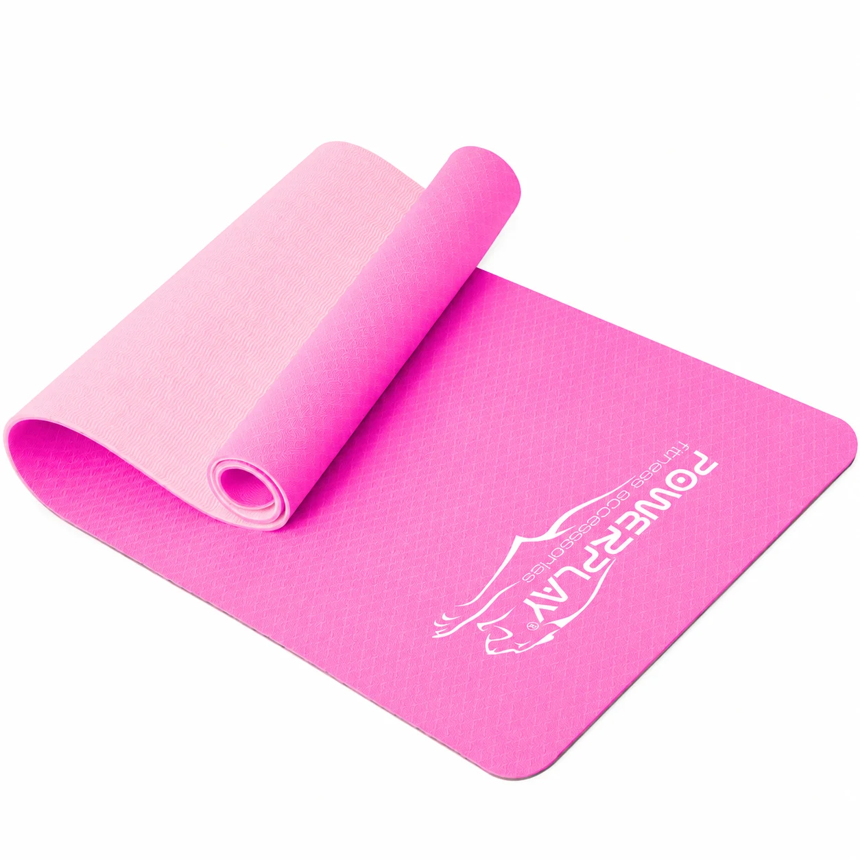Килимок для йоги PowerPlay 4150 TPE 183x61x0,6 см рожевий