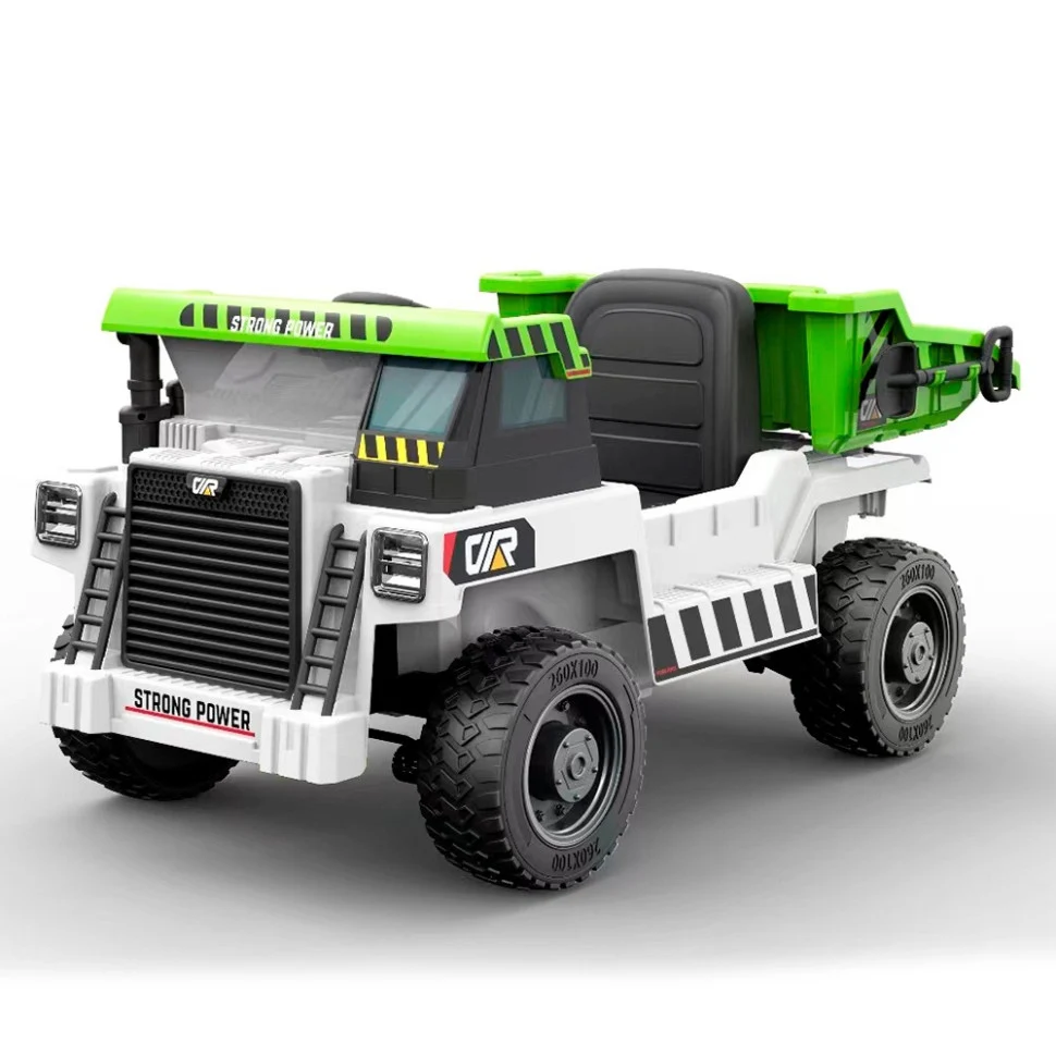 Дитячий електромобіль вантажівка JS3198EBLR-1 12V 9AH пластик до 40 кг кольоровий