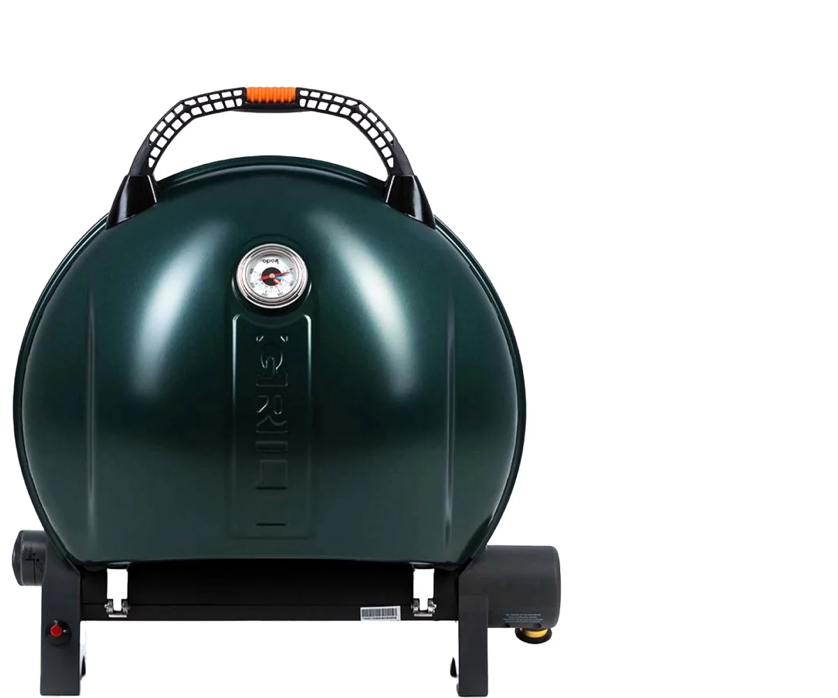 Портативний газовий гриль O-GRILL 900 58,5х27,6х56,7 см металевий зелений