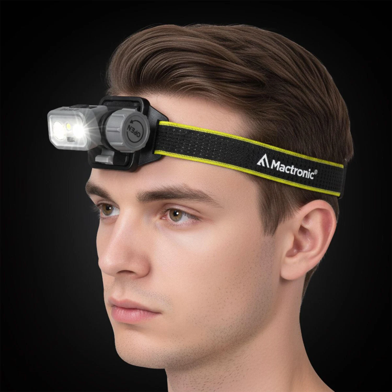 Налобний фонар Mactronic Prism 650 Лм пластик чорний