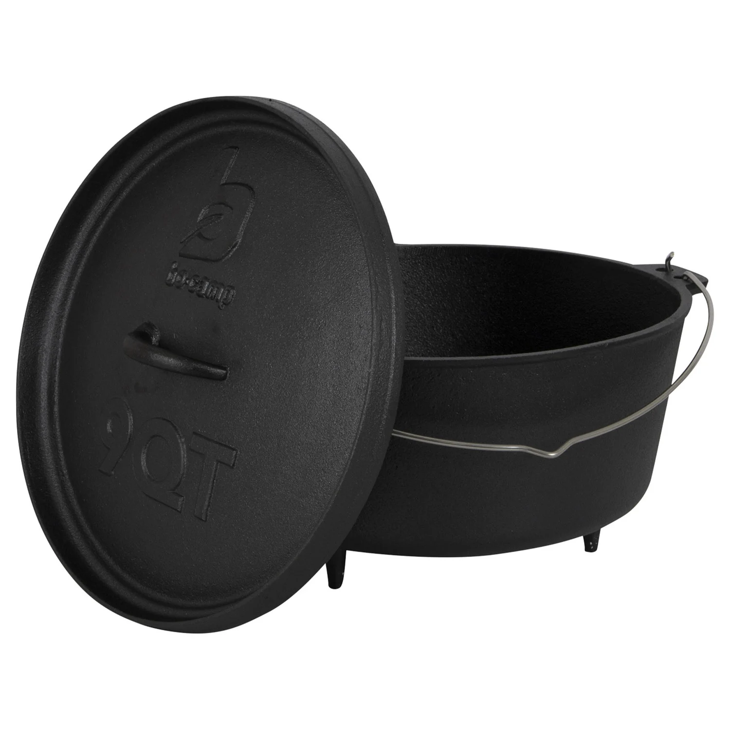 Казан з кришкою Bo-Camp Dutch Oven 31 см 7.1 л чавун чорний