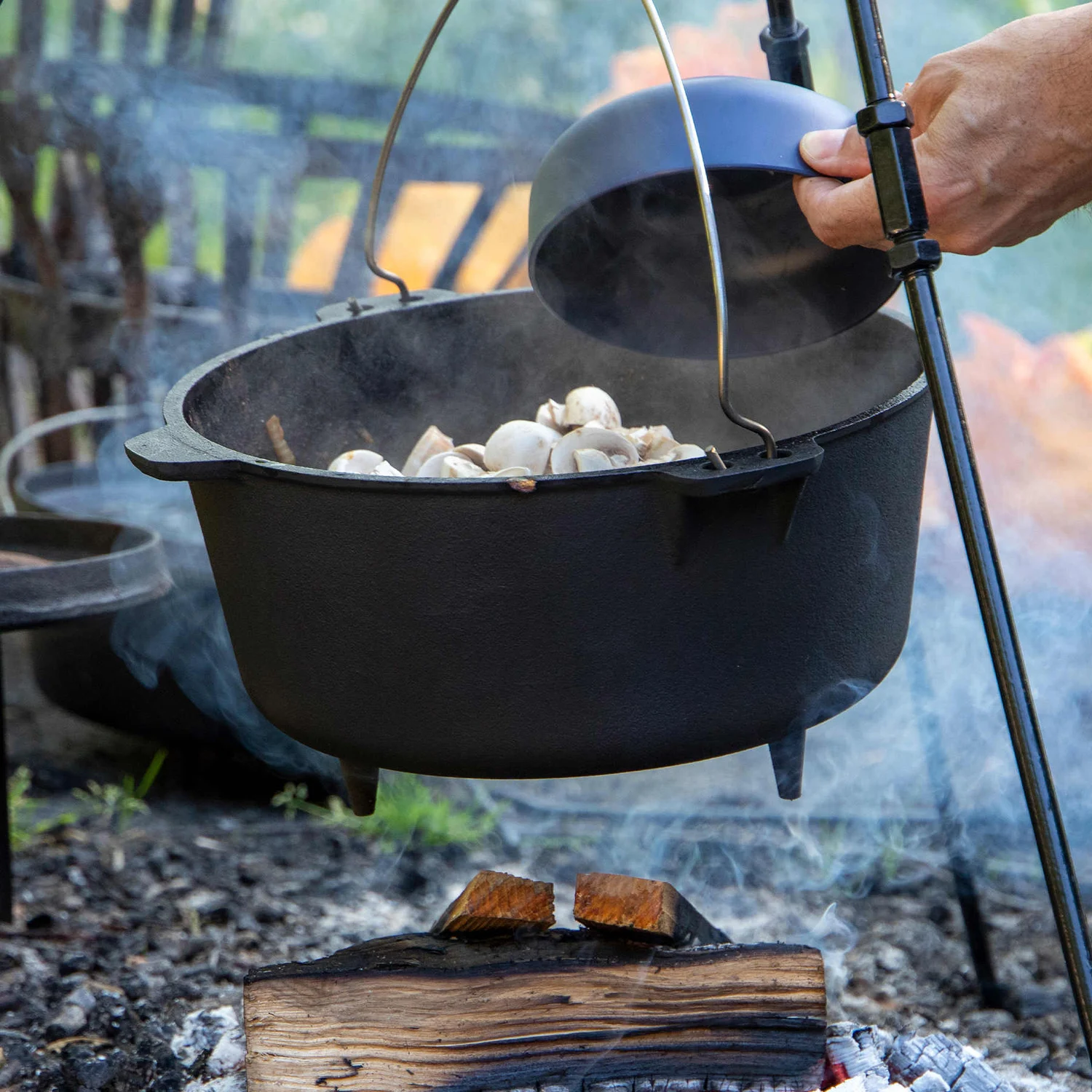 Казан з кришкою Bo-Camp Dutch Oven 31 см 7.1 л чавун чорний