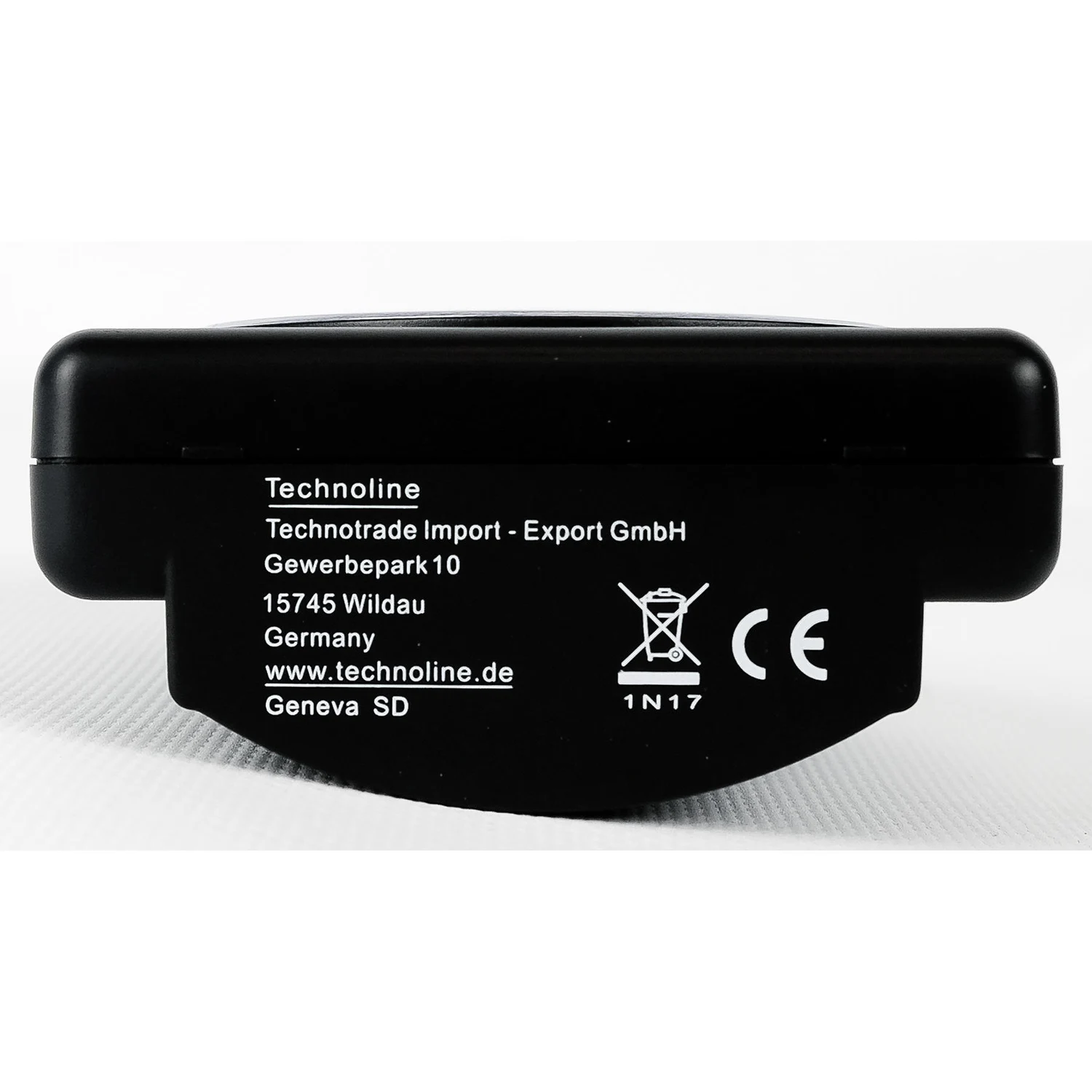 Годинники настільні Technoline Modell SD чорні кварцові 83х83х40 мм пластик
