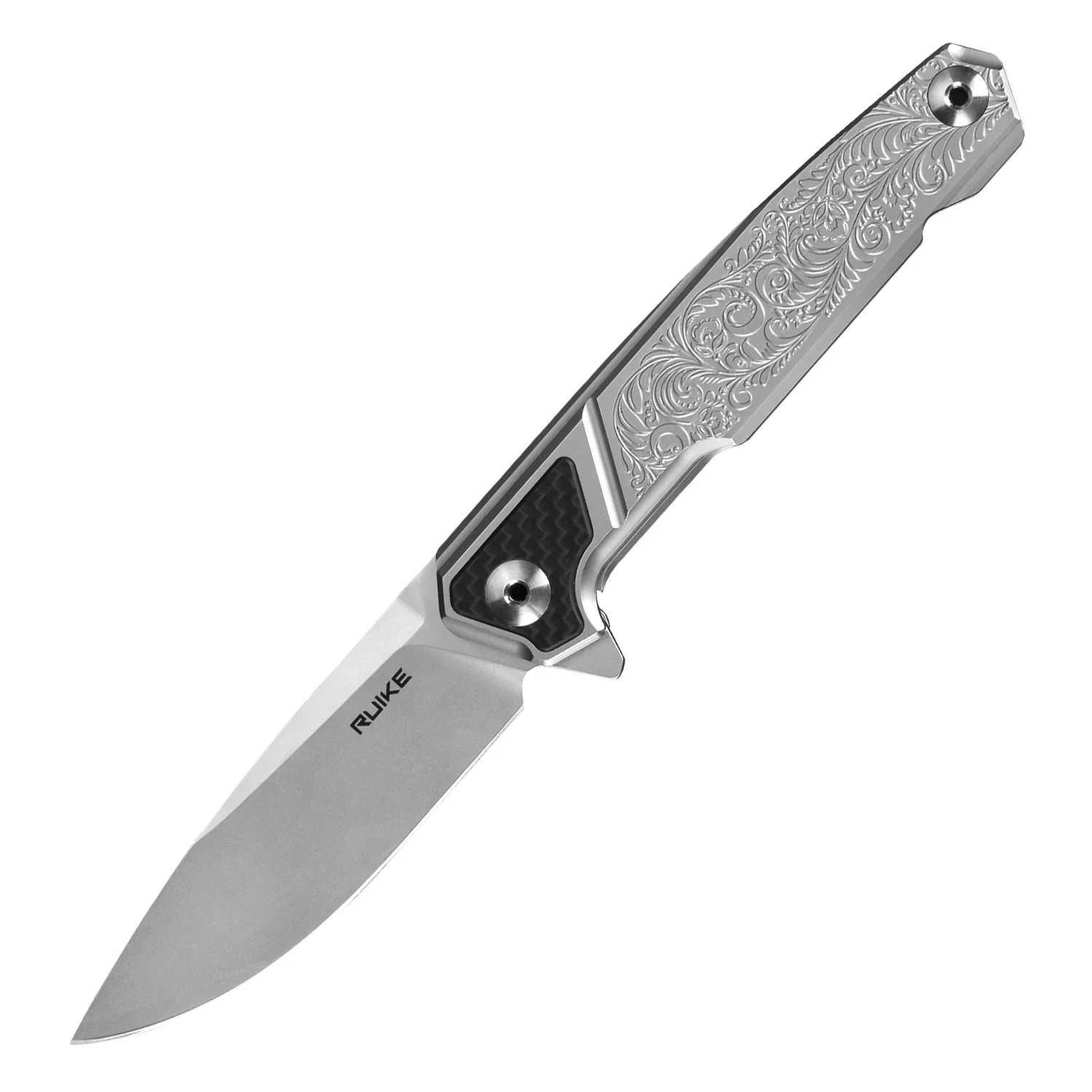 Складаний ніж Ruike P875-SZ 8,9 см 14C28N сталь 420 сірий