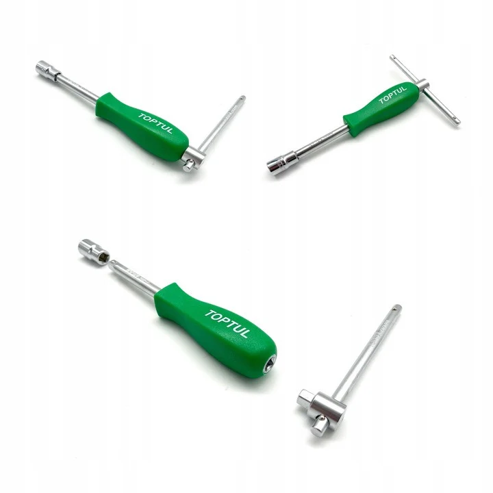 Вороток-отвертка 1/4" TOPTUL CAIA0815 150 мм CR-V пластик чорний