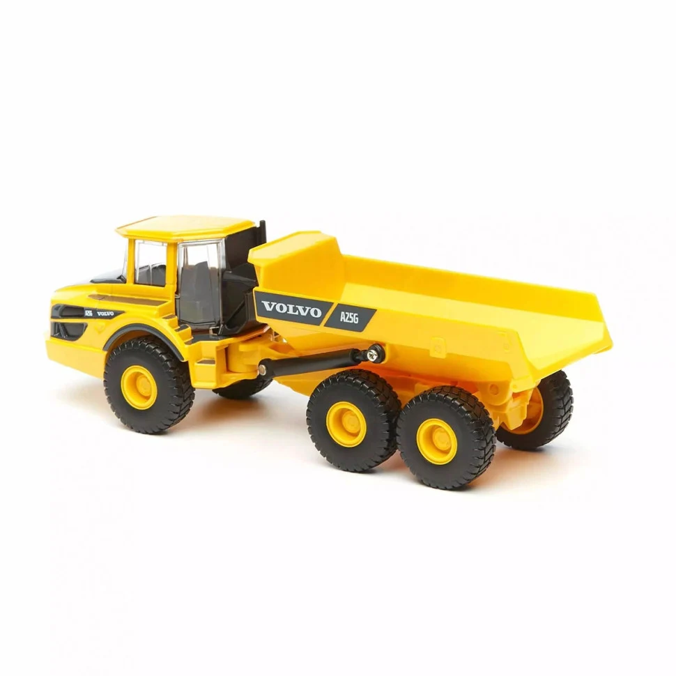 Автомодель Самосвал Volvo A25G 1:50 метал і пластик жовтий і чорний