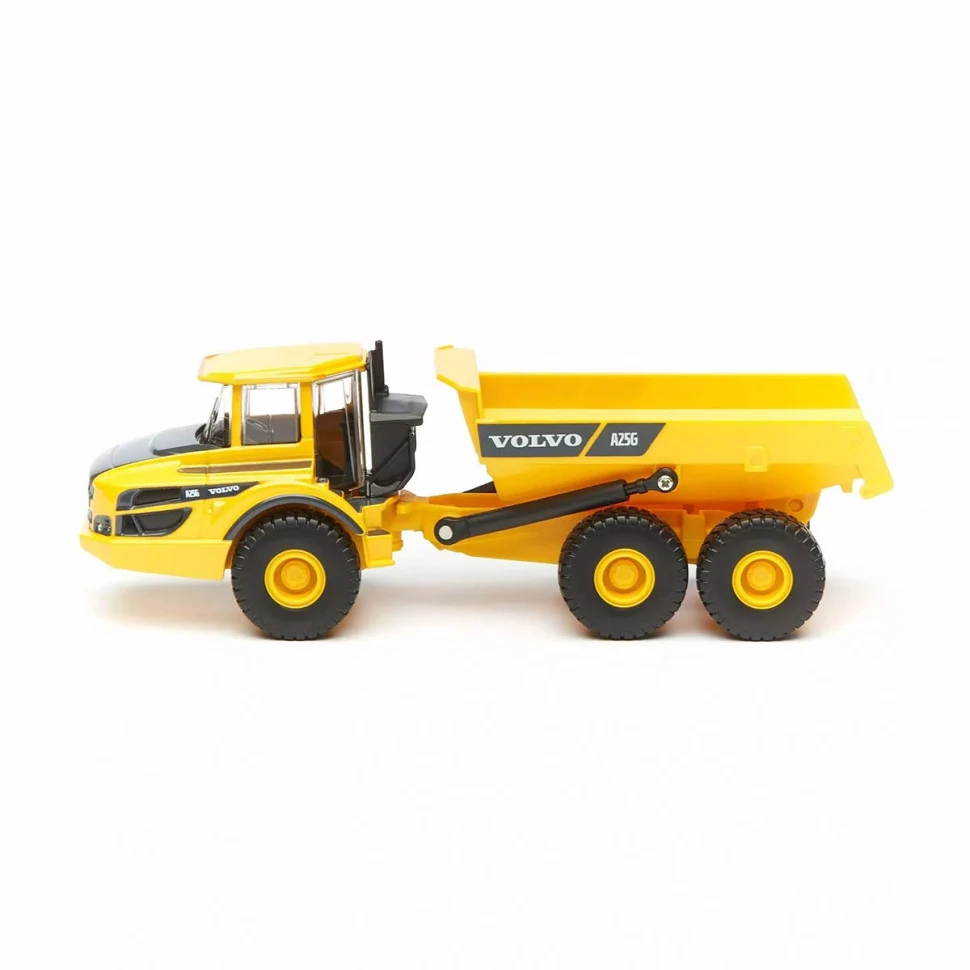 Автомодель Самосвал Volvo A25G 1:50 метал і пластик жовтий і чорний