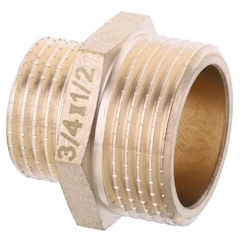 Ніпель редукційний 1/2"x3/4" без нікелю внутрішня-зовнішня різьба Koer KF.N0608.WN