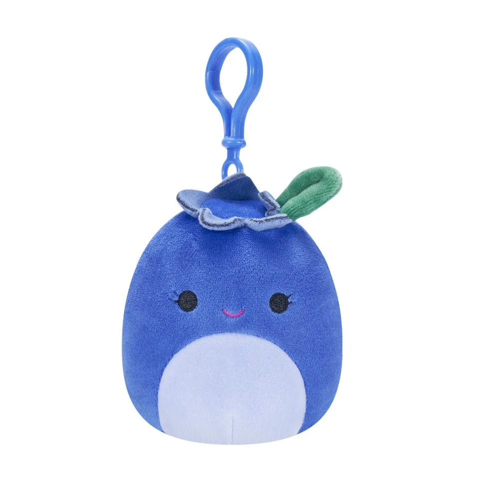 Мягка іграшка Squishmallows Черника Блуби 9 см Плюш Чорний