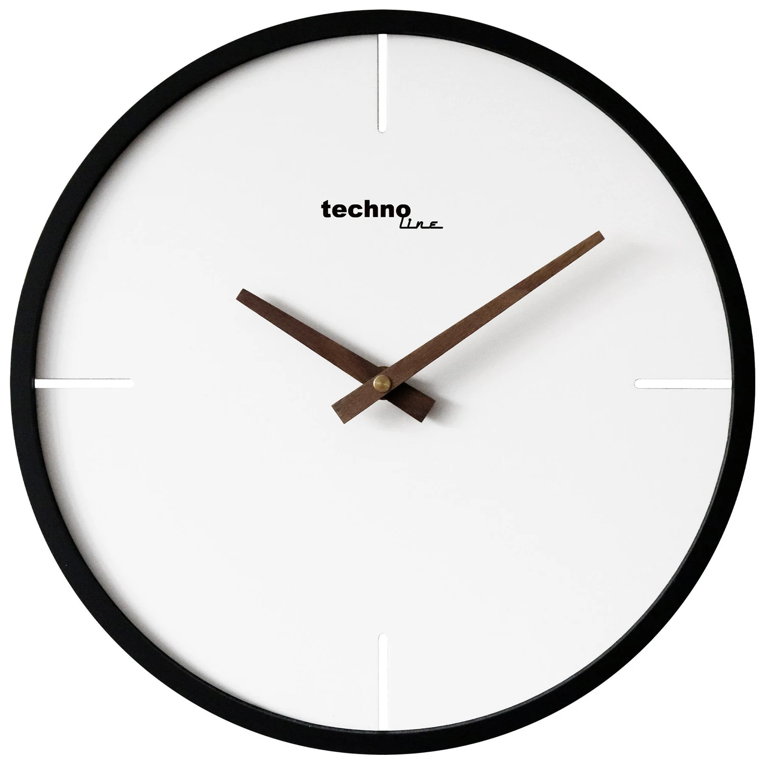 Настінні годинники Technoline WT4130 кварцові 30х30 см дерево/МДФ White/Black