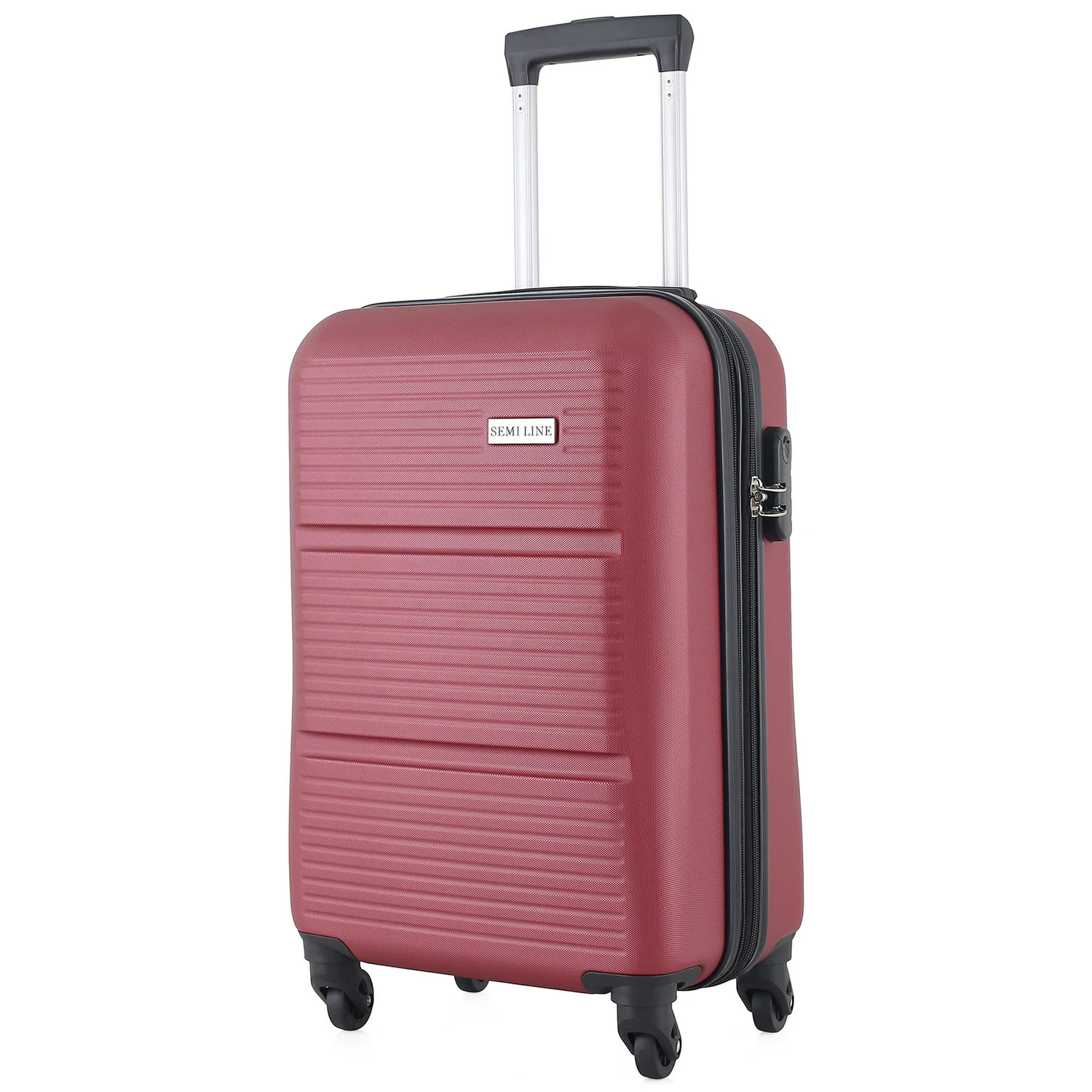 Валіза Semi Line 20" (S) Cherry з кодовим замком, 45 л, ABS-пластик