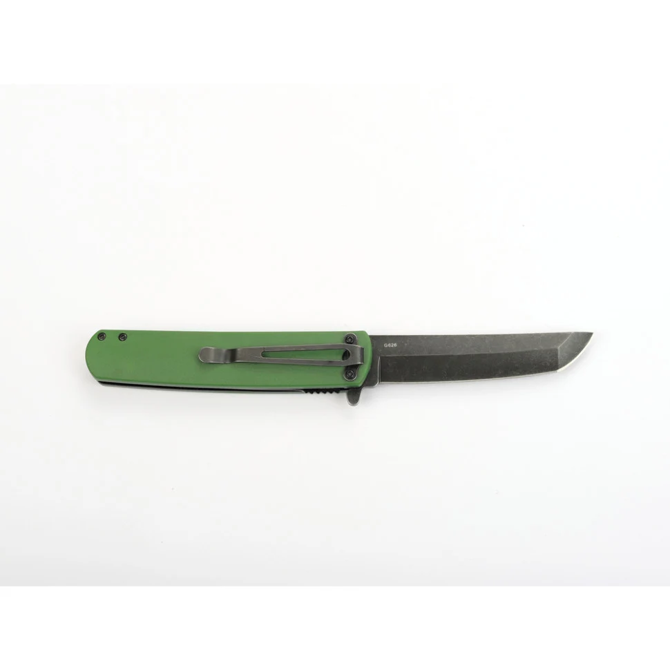 Складаний ніж Ganzo G626-GR Tanto 96 мм 440A зелений ABS-пластик 216 мм