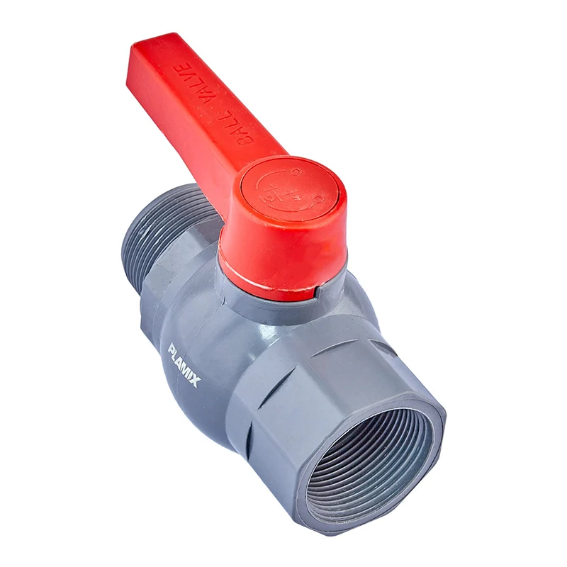 Кран кульовий 1/2" FM PVC Plamix PVM-1 16 Бар для водопроводу