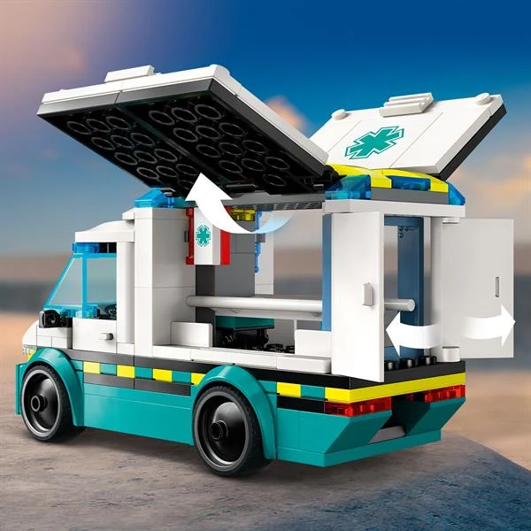 Конструктор LEGO City Швидка допомога 184 деталі Пластик Різнобарвний