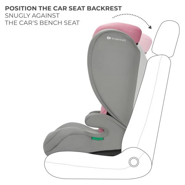 Автокрісло Kinderkraft i-Spark 9-36 кг текстиль рожевий